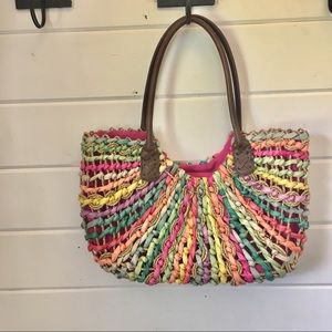 NWOT Capelli Straw Colorful Bag